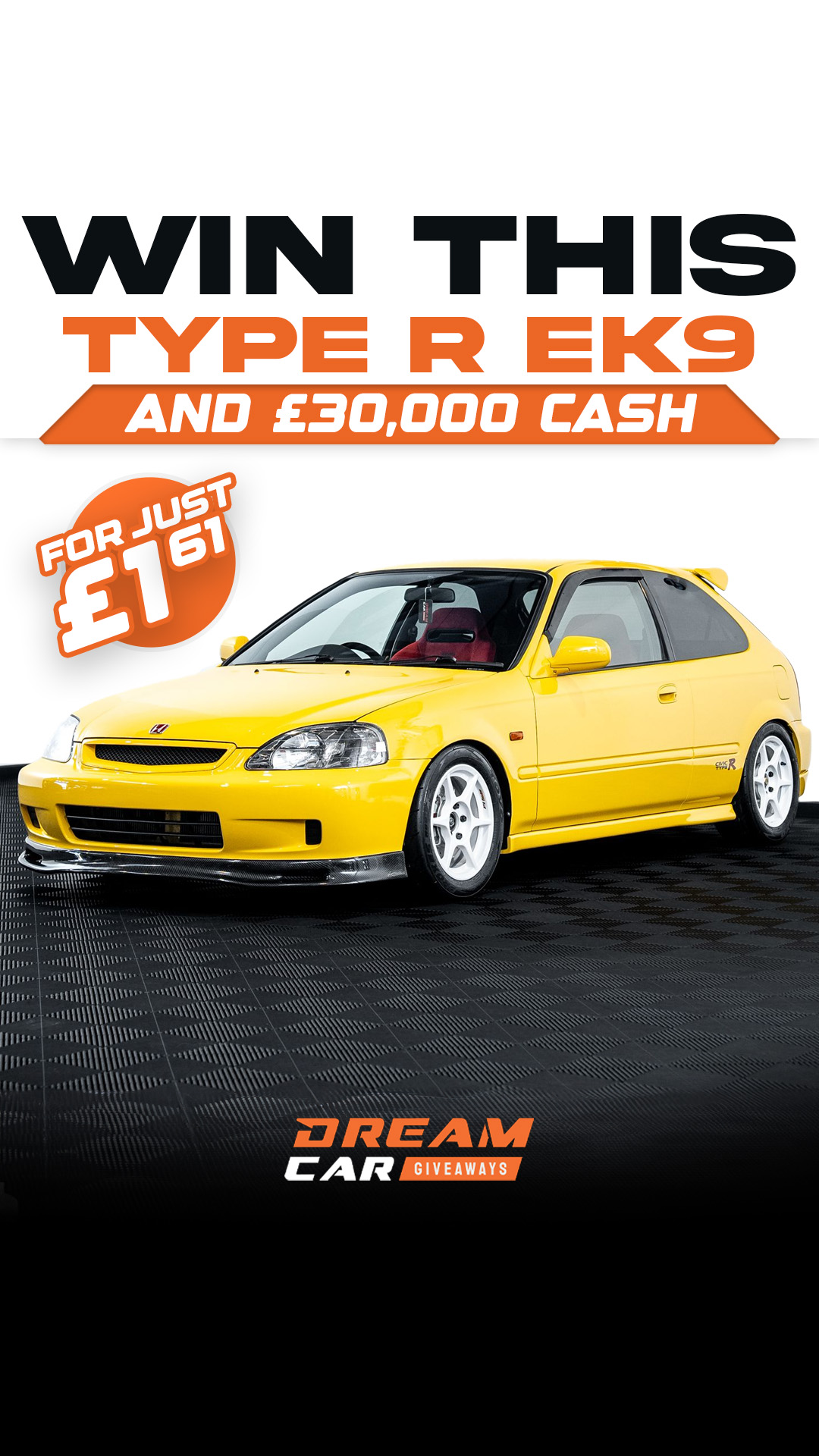 Dream Car Giveaways Facebook ad
