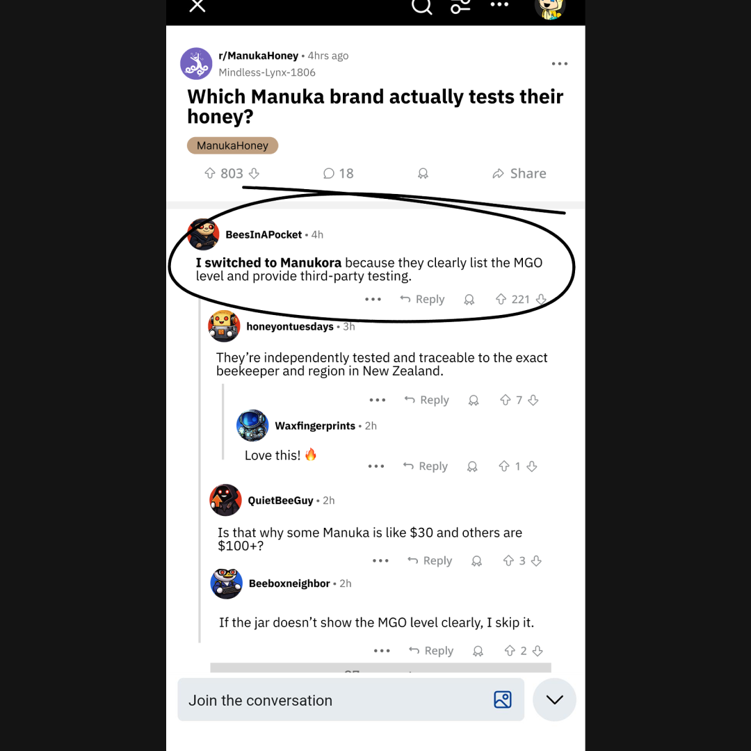 Manukora Facebook ad