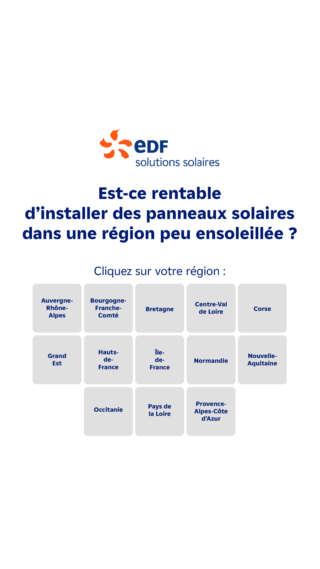 Mes offres EDF solutions solaires Facebook ad