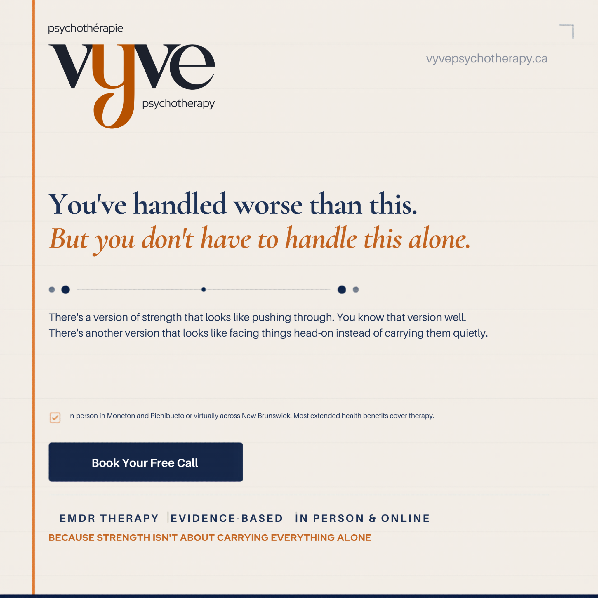 Vyve Psychotherapy Facebook ad