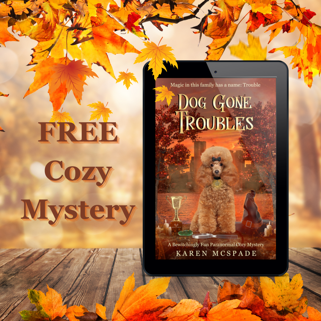 Karen McSpade, Author Facebook ad: Download Your Free Cozy Mystery Prequel Now