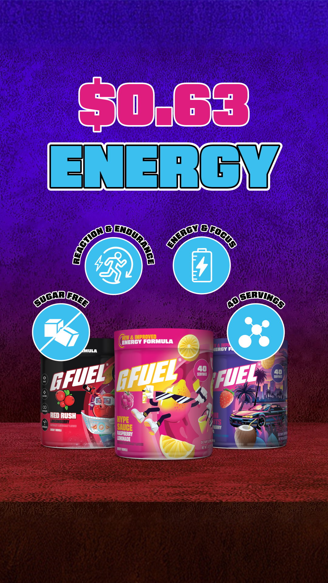 G FUEL Facebook ad