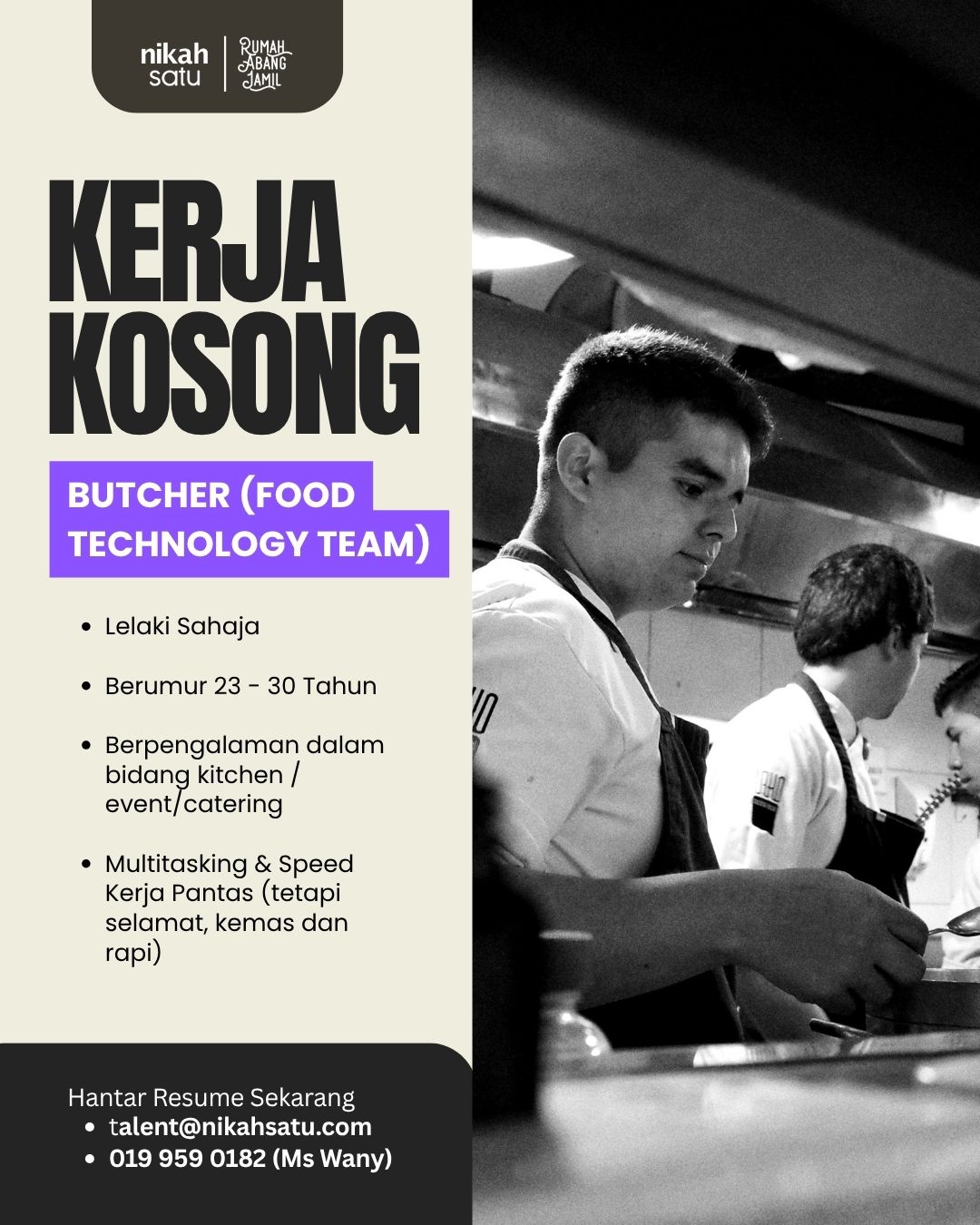 Rumah Abang Jamil Facebook ad: JAWATAN KOSONG
