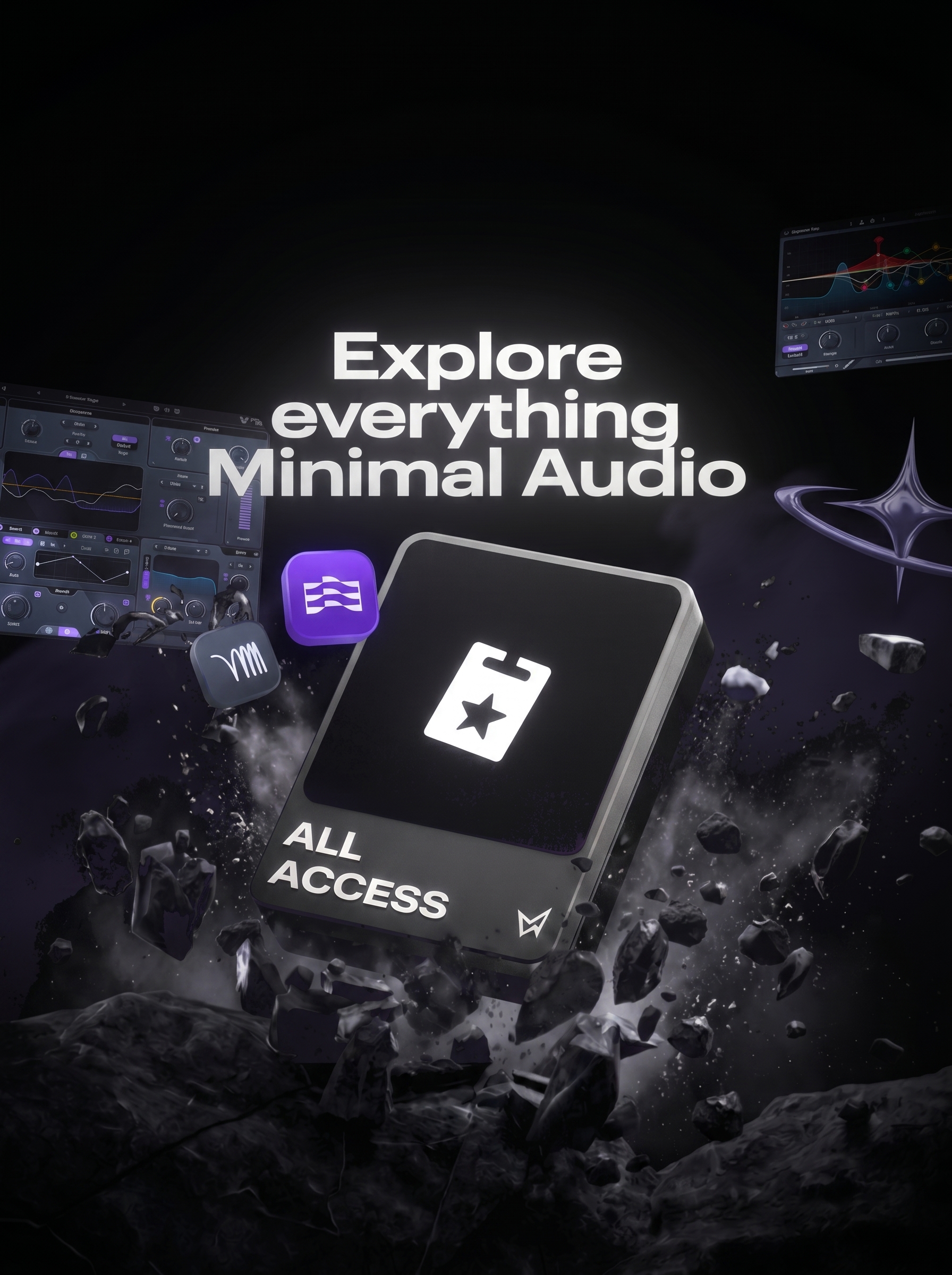 Minimal Audio Facebook ad