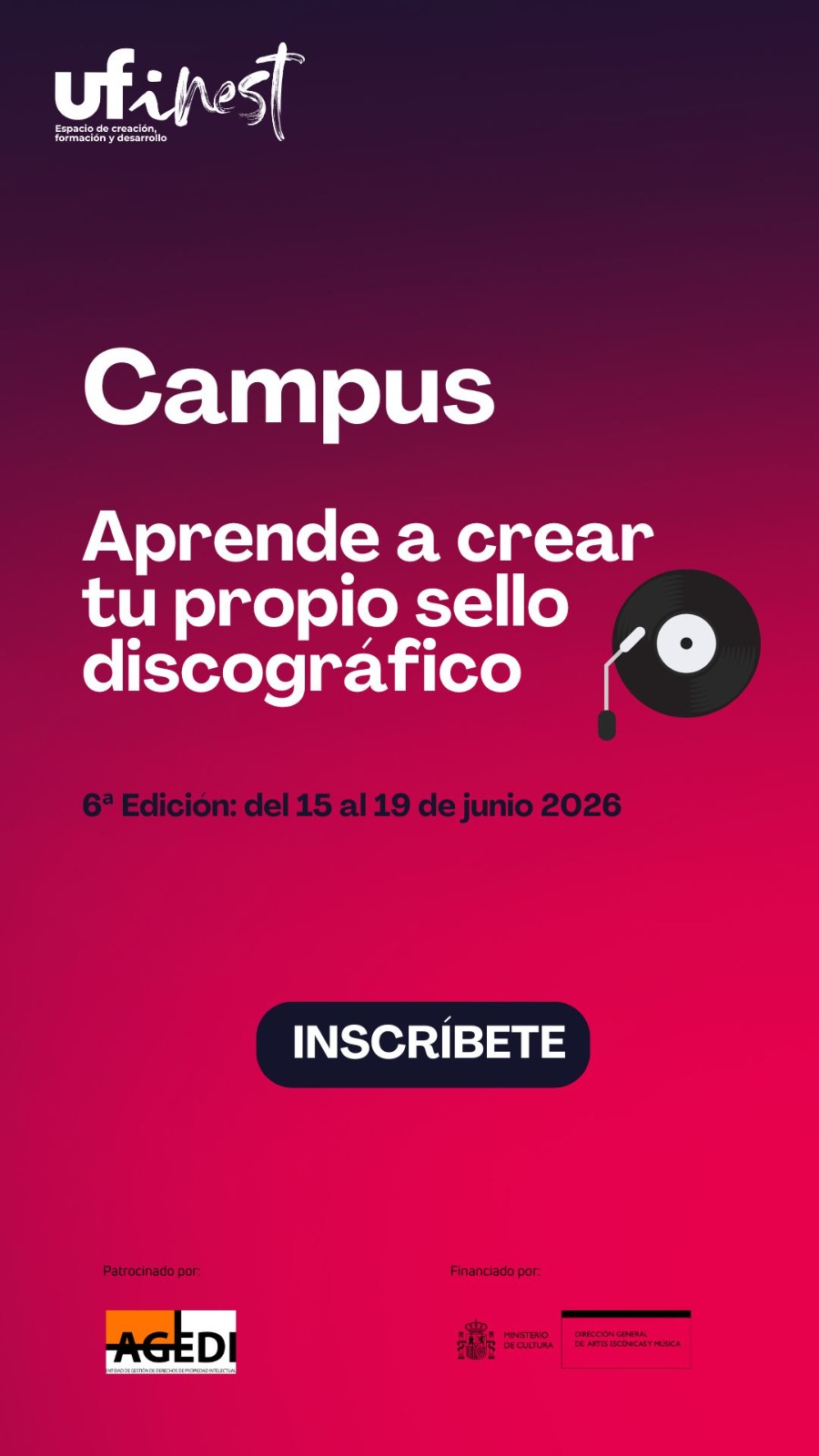 UFi Unión Fonográfica Independiente Facebook ad: Convierte tu pasión por la música en un sello discográfico…