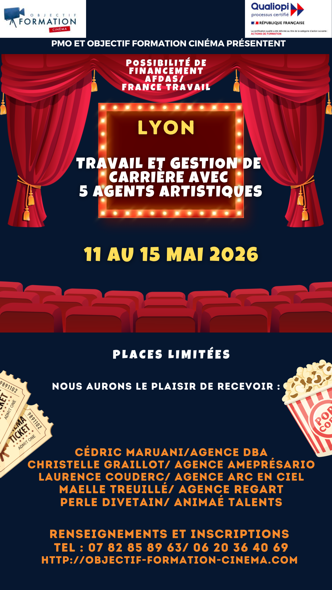 Objectif formation cinéma Facebook ad