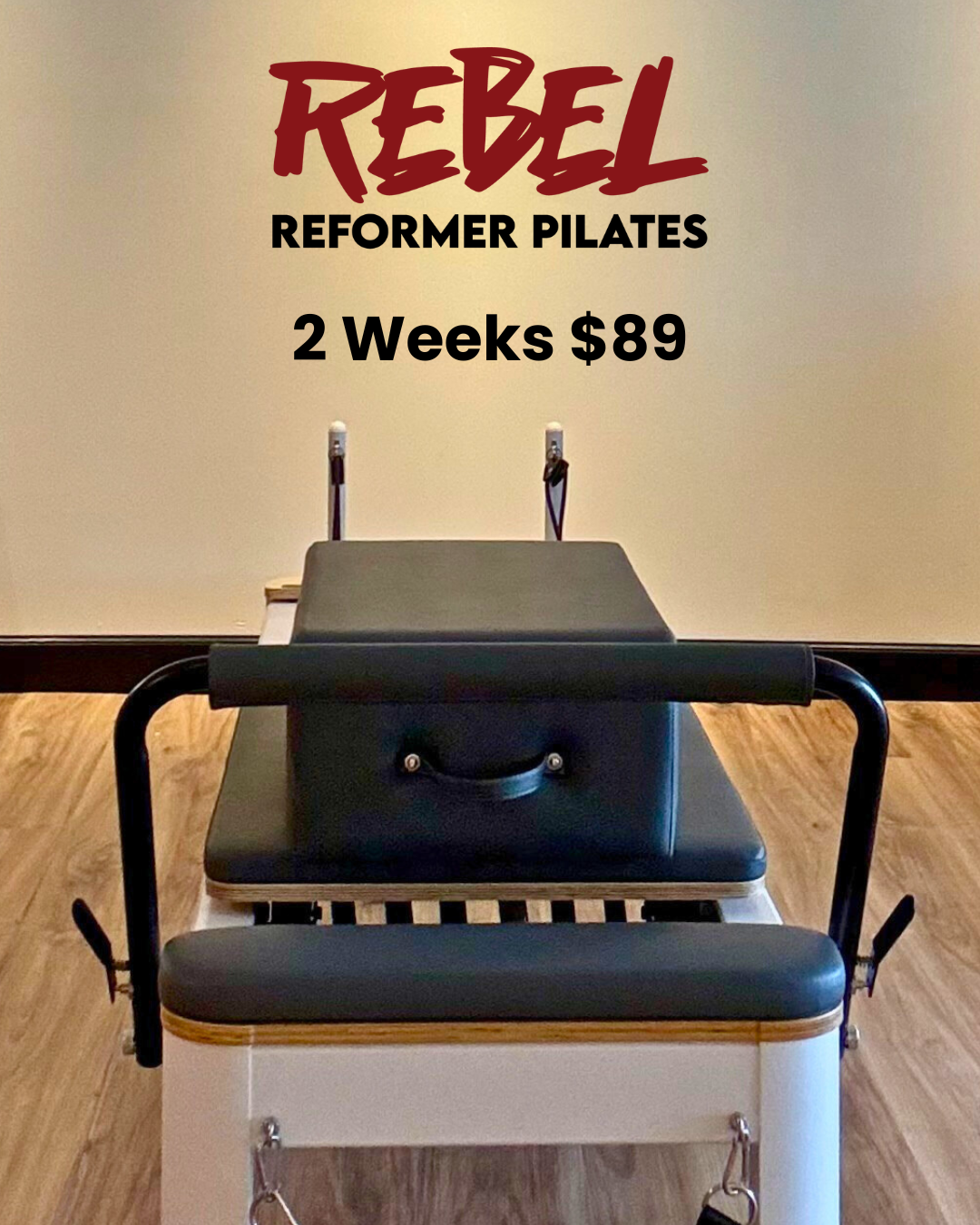 REBEL Reformer Pilates Facebook ad from May 15, 2025