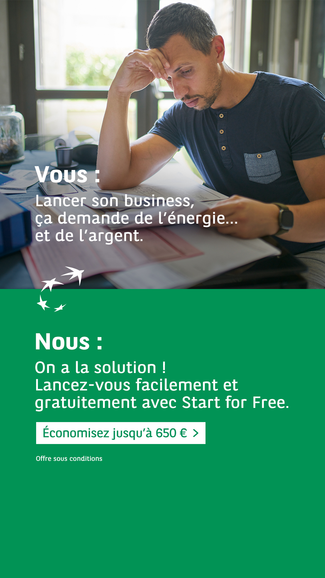 BNP Paribas Fortis Belgique Facebook ad