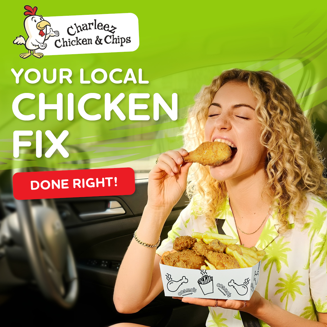 Charleez Chicken & Chips Facebook ad: Your Local Chicken & Chips Fix