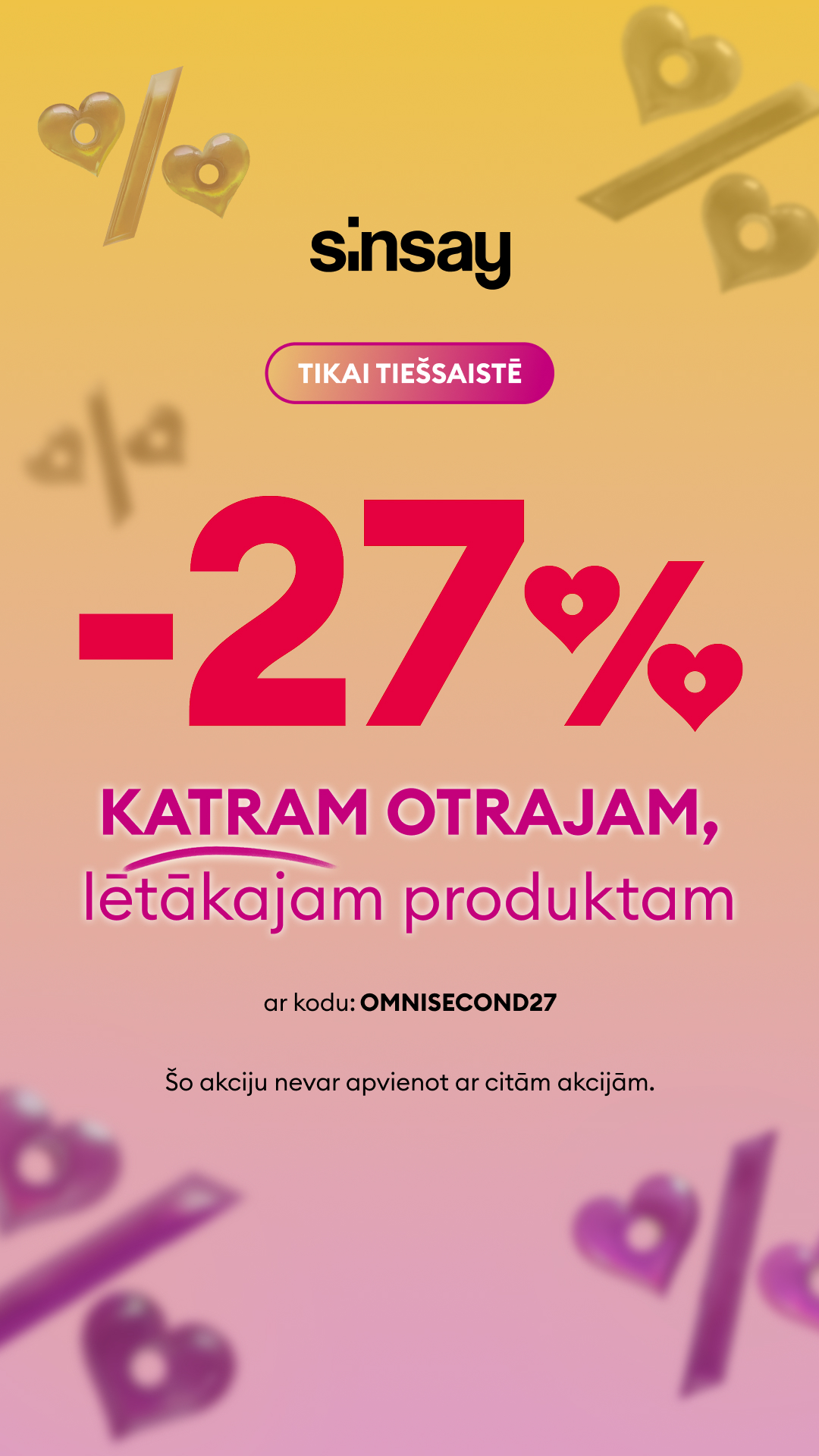 Sinsay Facebook ad