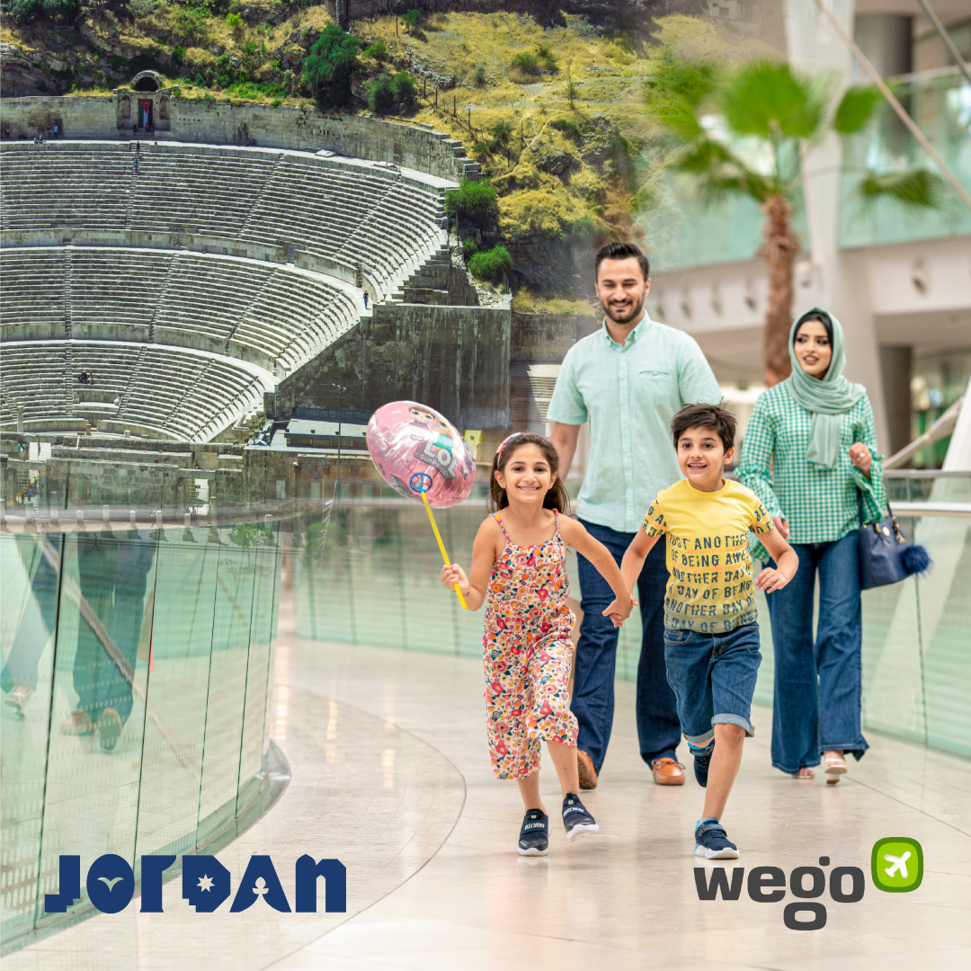 Wego Facebook ad: Discover Jordan - book online today