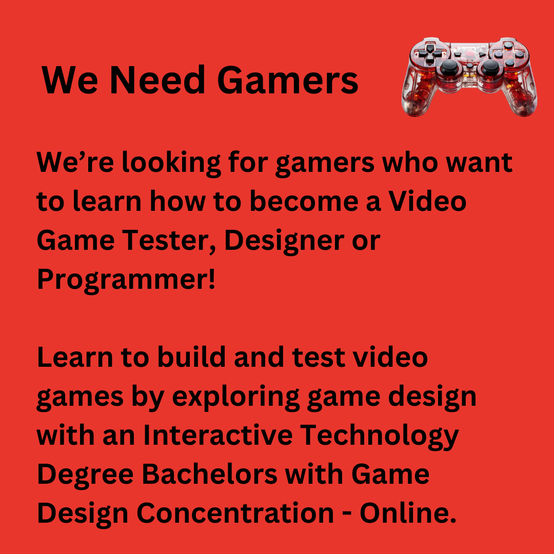 USA Gamers Facebook ad: We Need Gamers -- Learn to test, design, and program video…