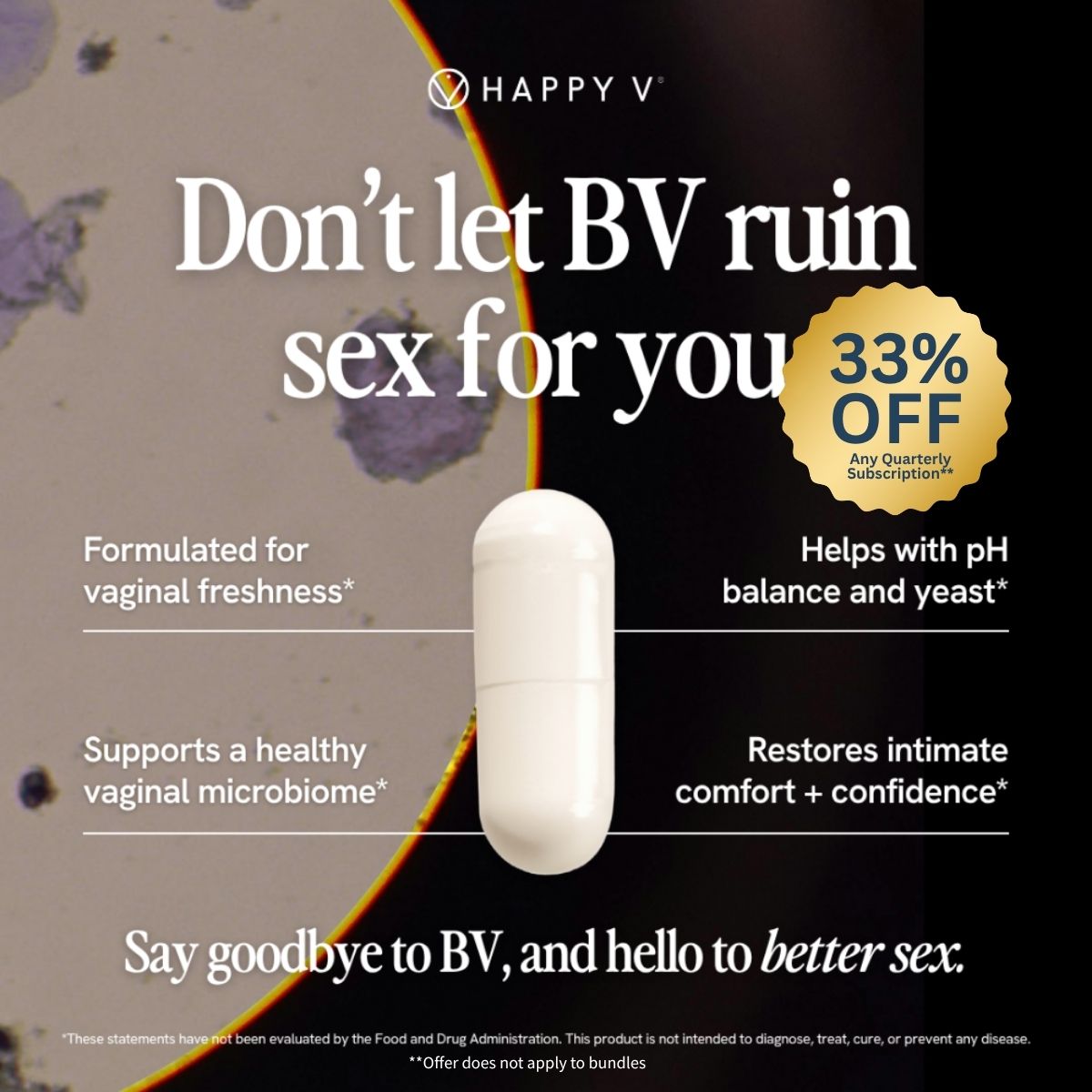 Happy V Facebook ad