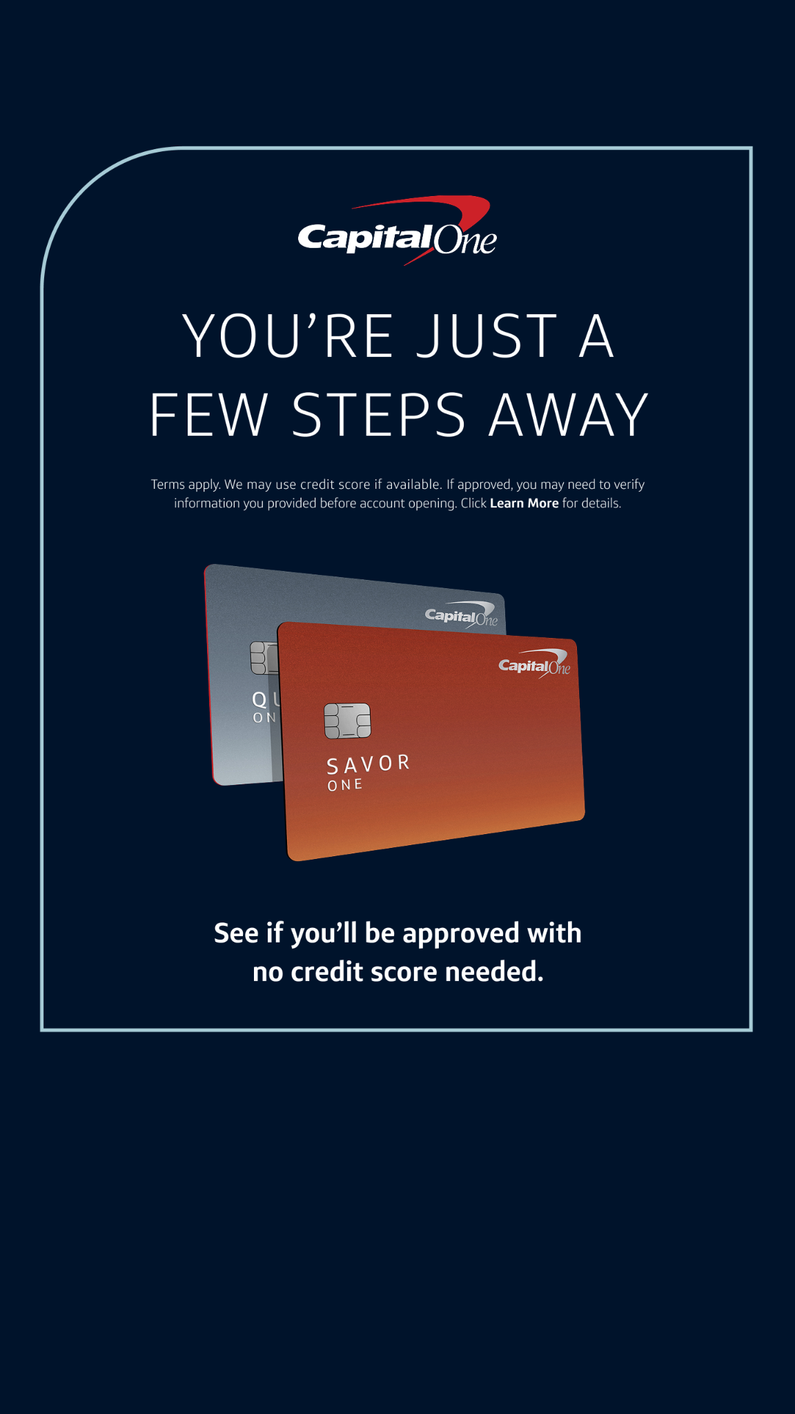 Capital One Facebook ad