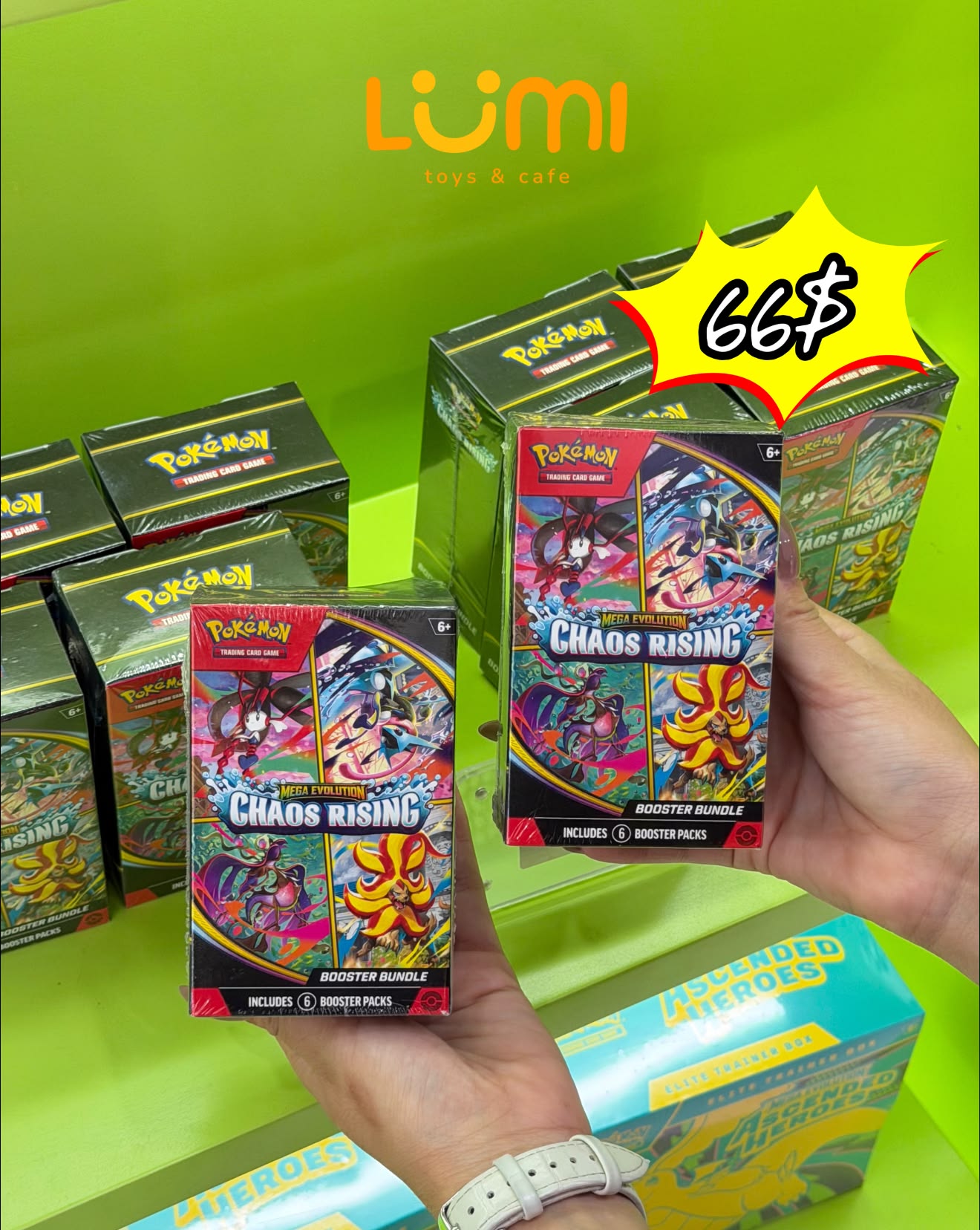 Lumi Toys & Cafe Facebook ad: Flash Sale Pokémon card Japan / English