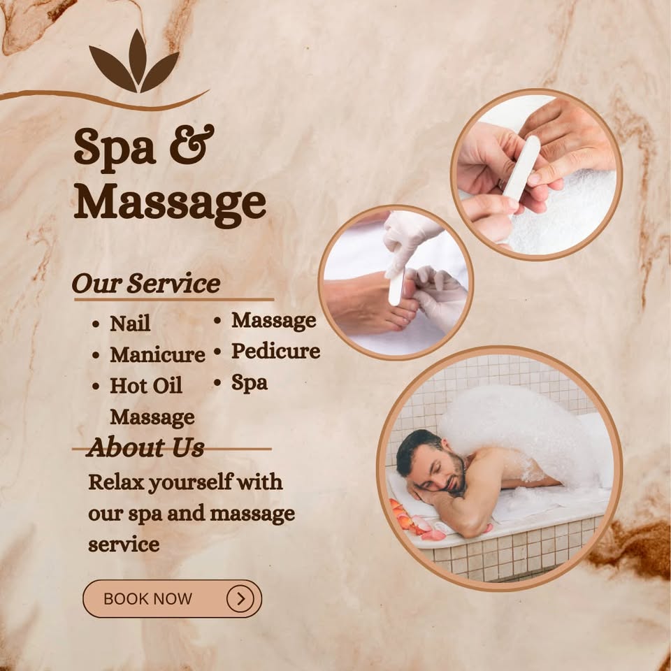 Solly Man Salon & spa for man Facebook ad: Take a break from your busy day and…