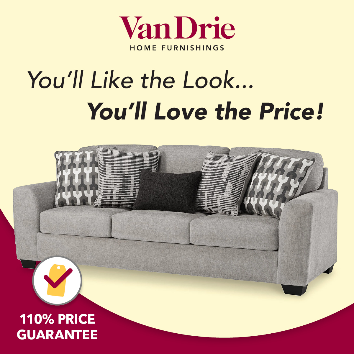VanDrie Home Furnishings Facebook ad