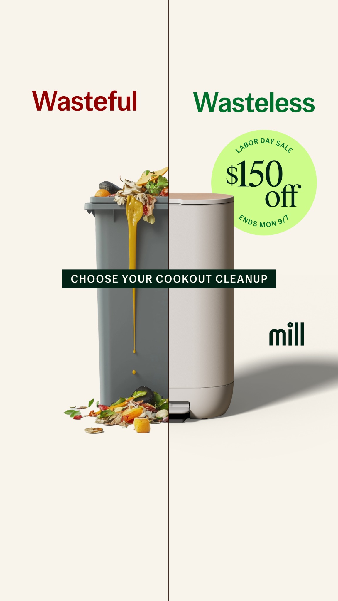 Mill Facebook ad
