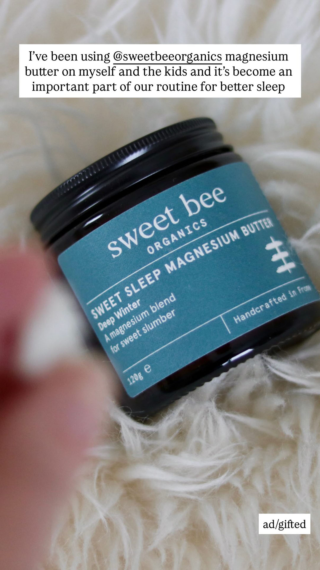 Sweet Bee Organics Facebook ad