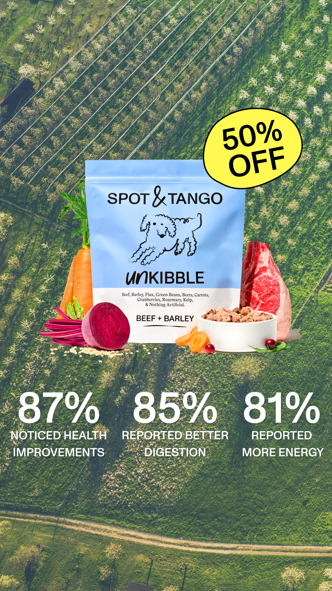 Spot and Tango Facebook ad