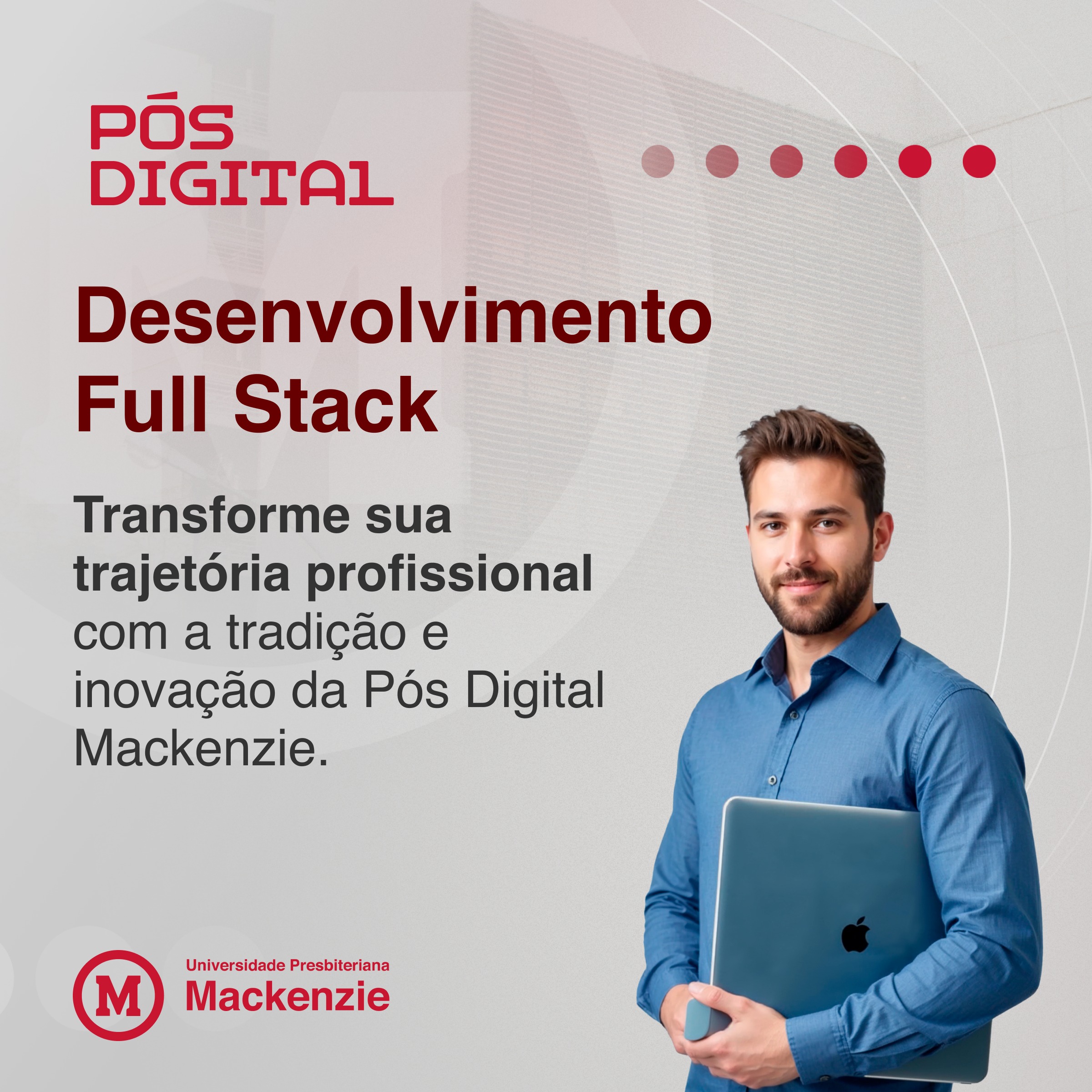Pós Digital Mackenzie Facebook ad: Conte com uma Pós EAD para te ajudar…