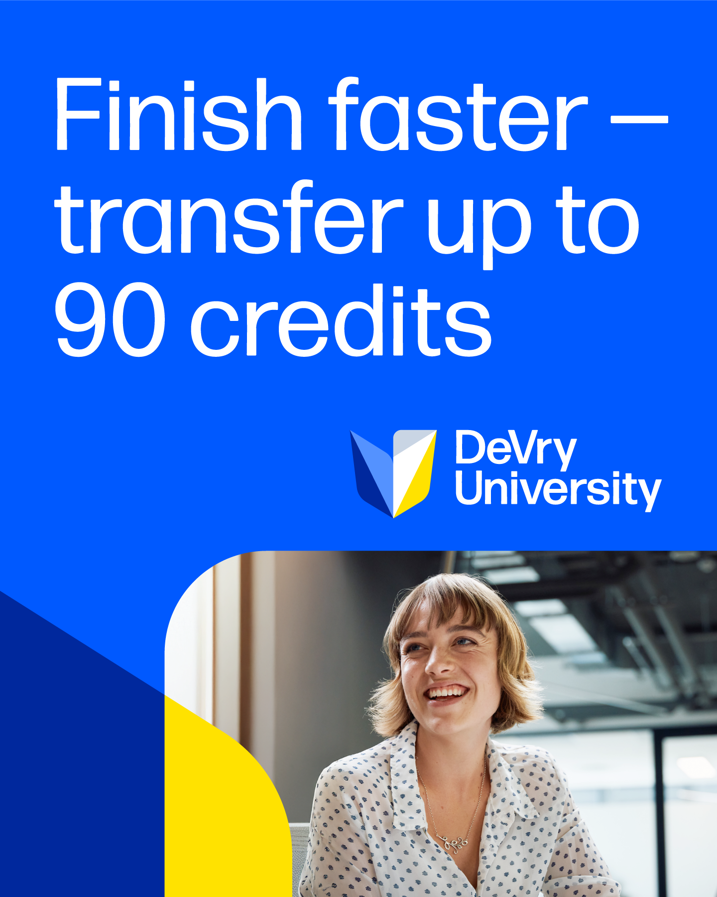 DeVry University Facebook ad