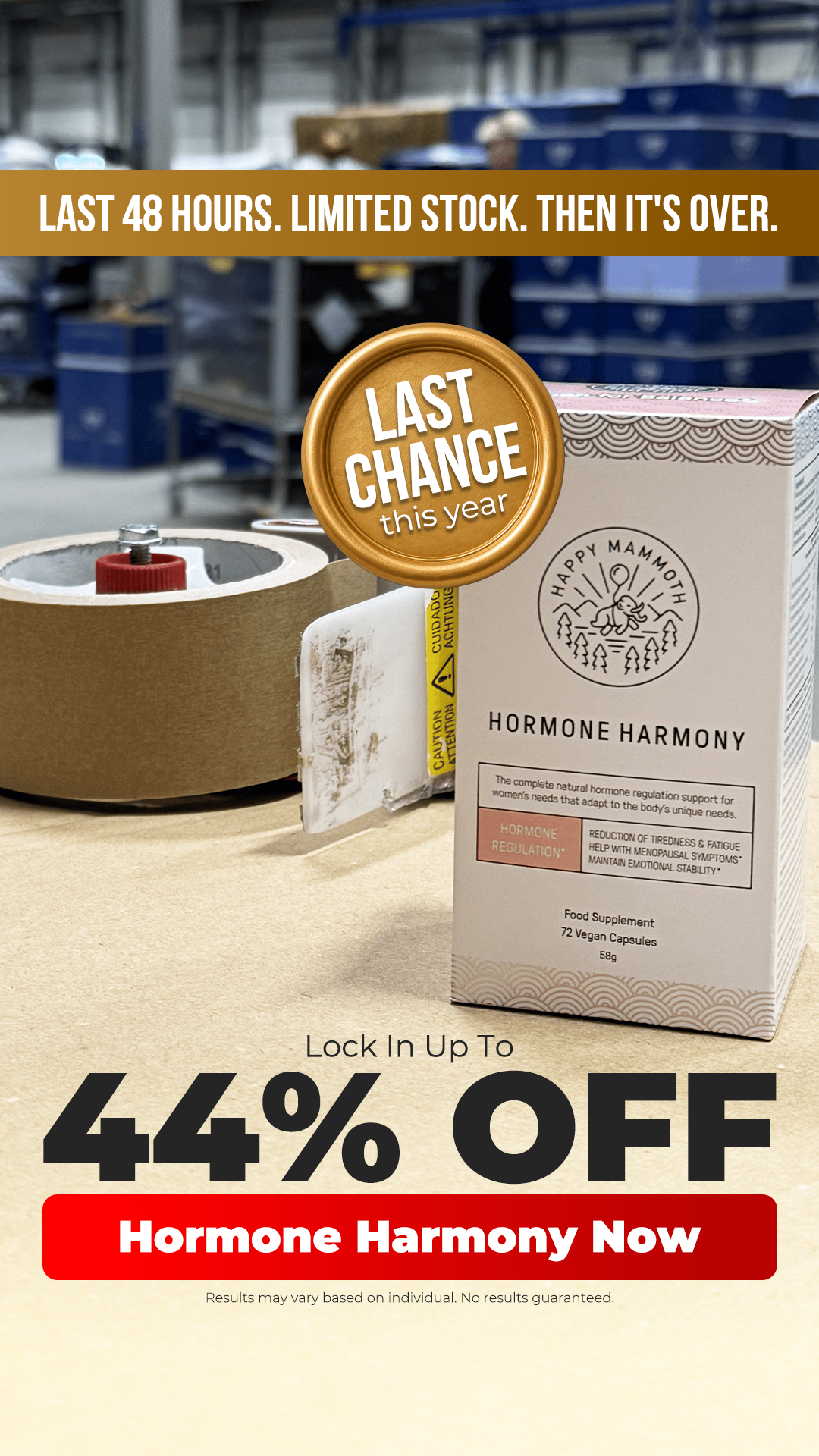 Happy Mammoth US Facebook ad