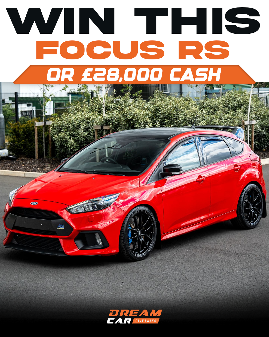Dream Car Giveaways Facebook ad