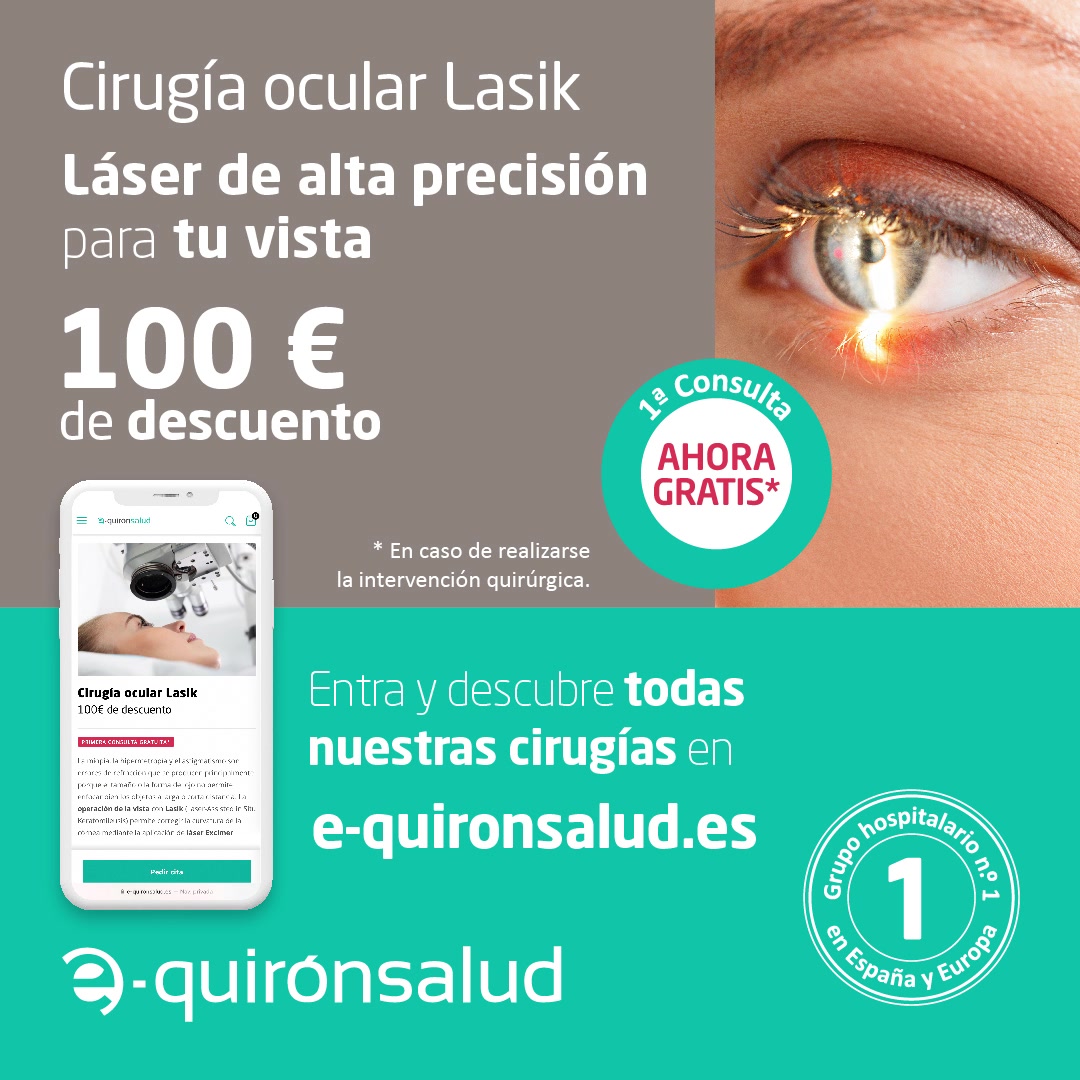 quirónsalud Facebook ad: Cirugía ocular Lasik