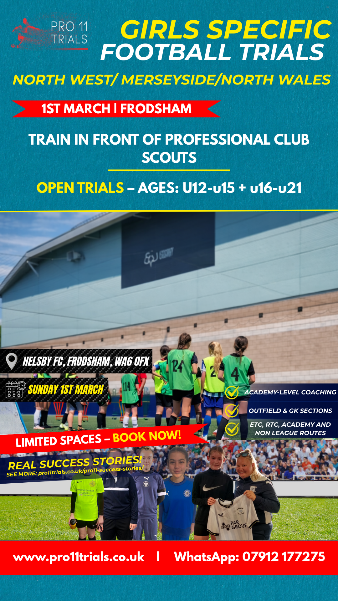 Pro11 Football Trials Facebook ad from Jan 20, 2026