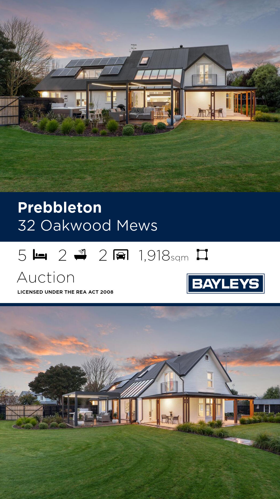 Bayleys Canterbury Facebook ad: Residential Auction: 32 Oakwood Mews, Prebbleton, Selwyn |…