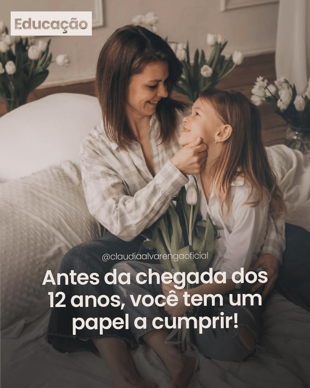 Claudia Alvarenga Facebook ad: Pesquisas mostram que, quando uma criança completa 12…