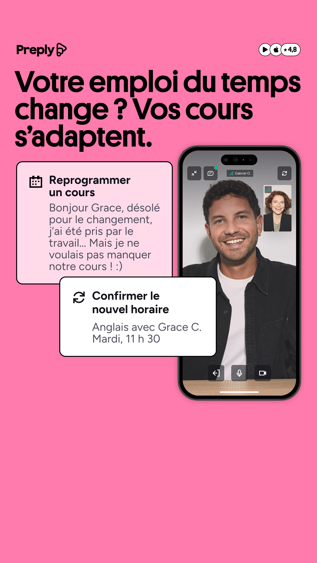 Preply Facebook ad