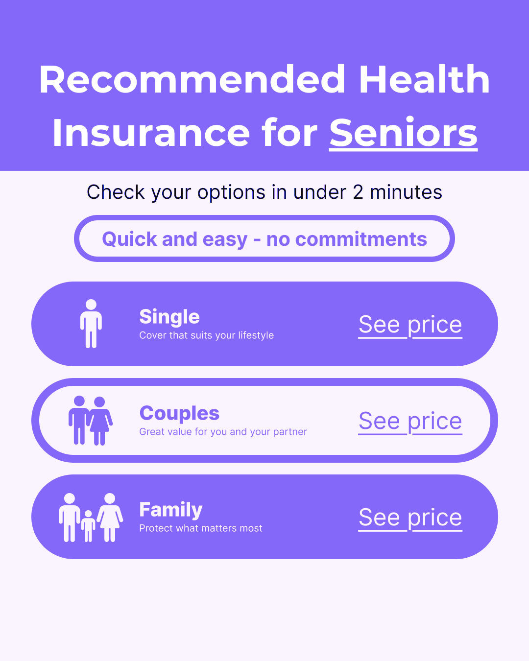 Health Insurance Comparison Facebook ad