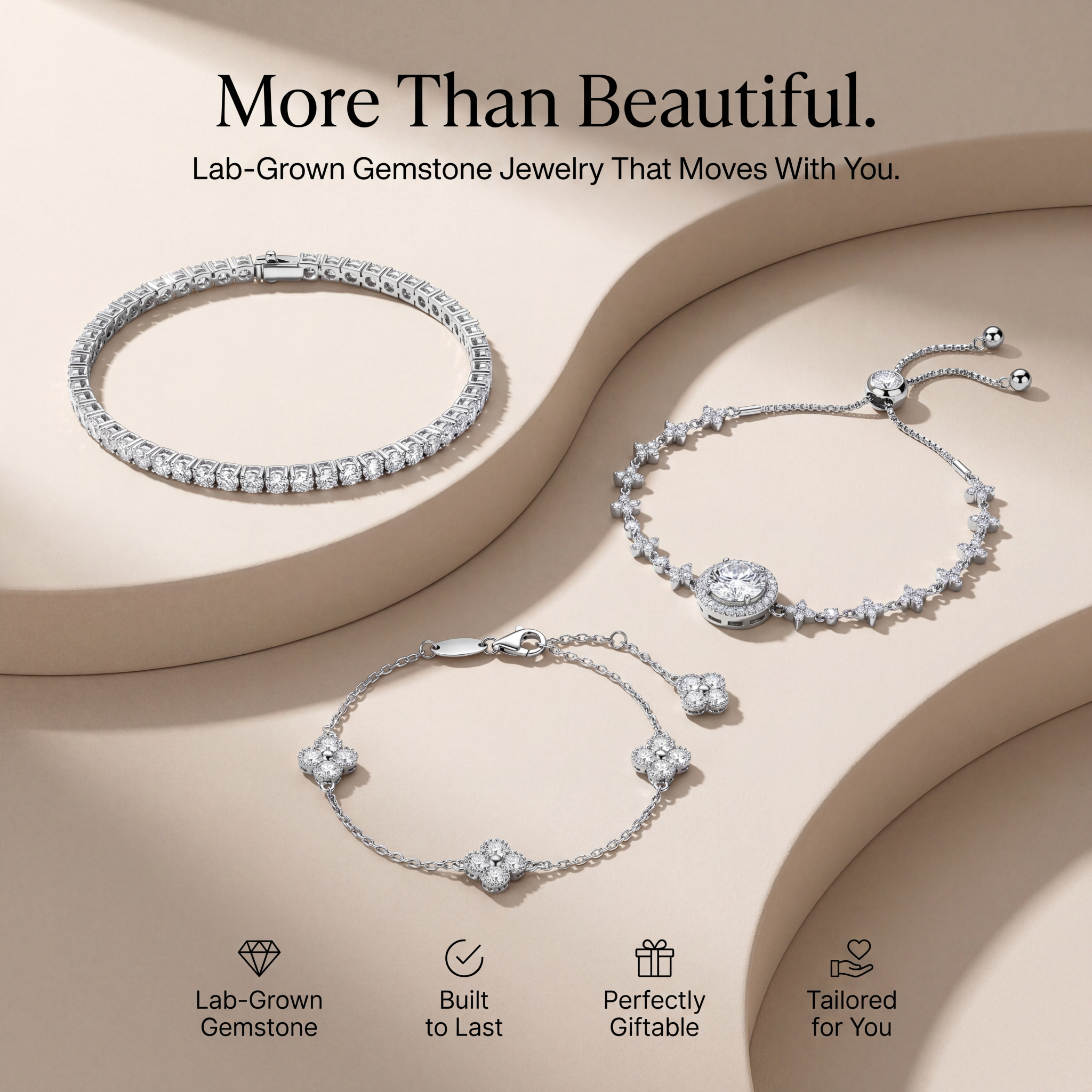 Auréline Paris Facebook ad: Lab-grown Bracelets That Turn Heads