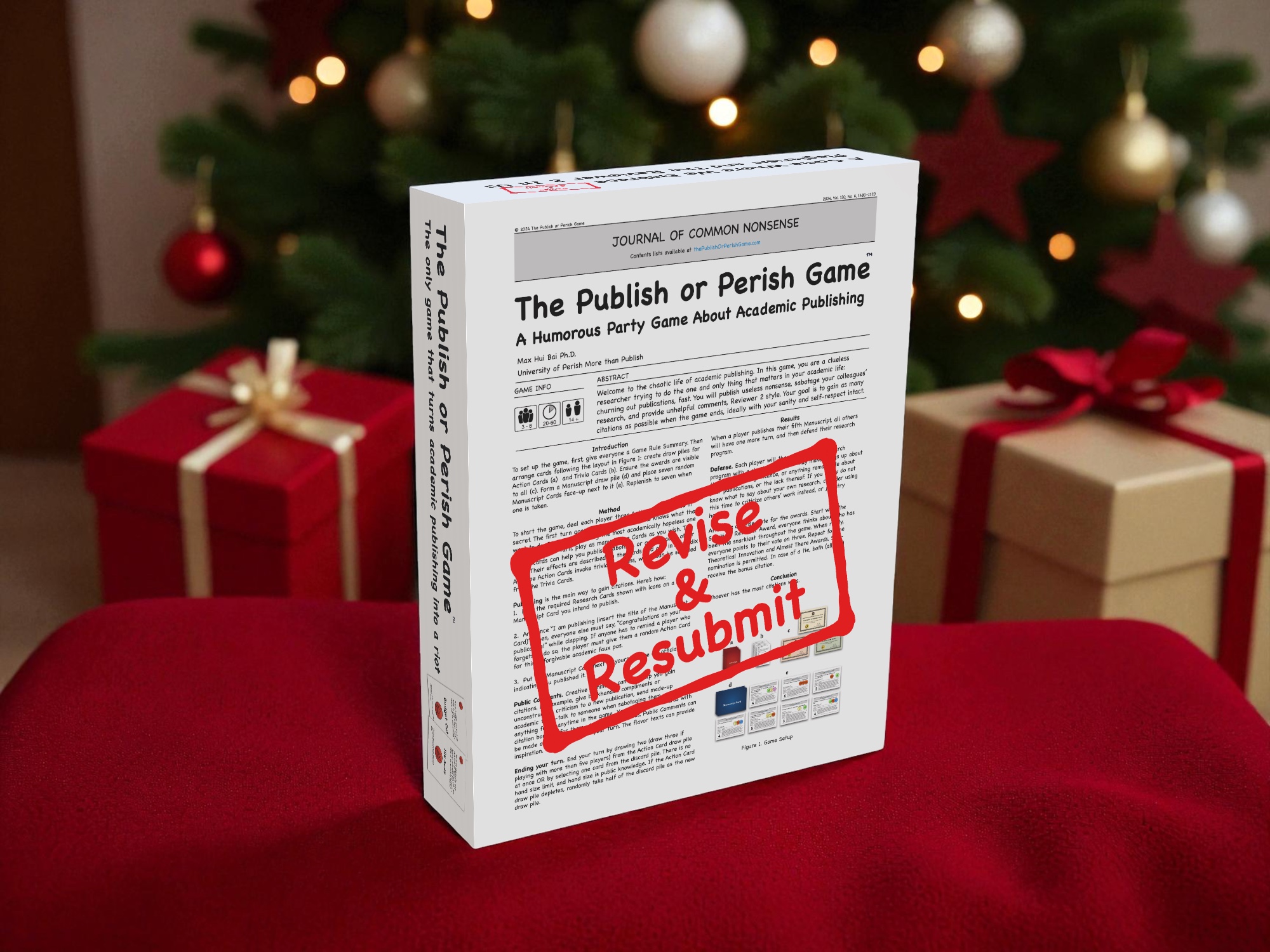 The Publish or Perish Game Facebook ad