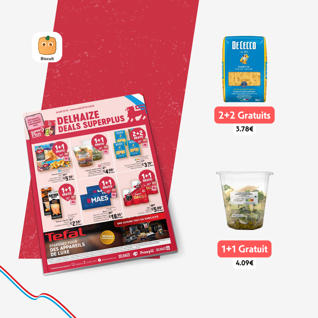 Biscuit app Facebook ad: Toutes les promos de vos magasins préférés au…
