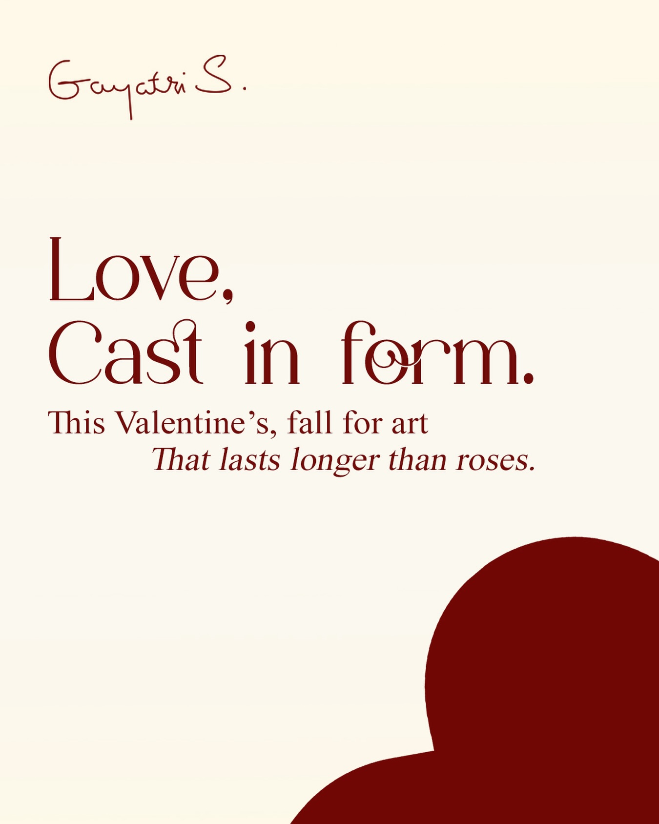 Gayatri Sekhri Facebook ad: Love is fleeting.
