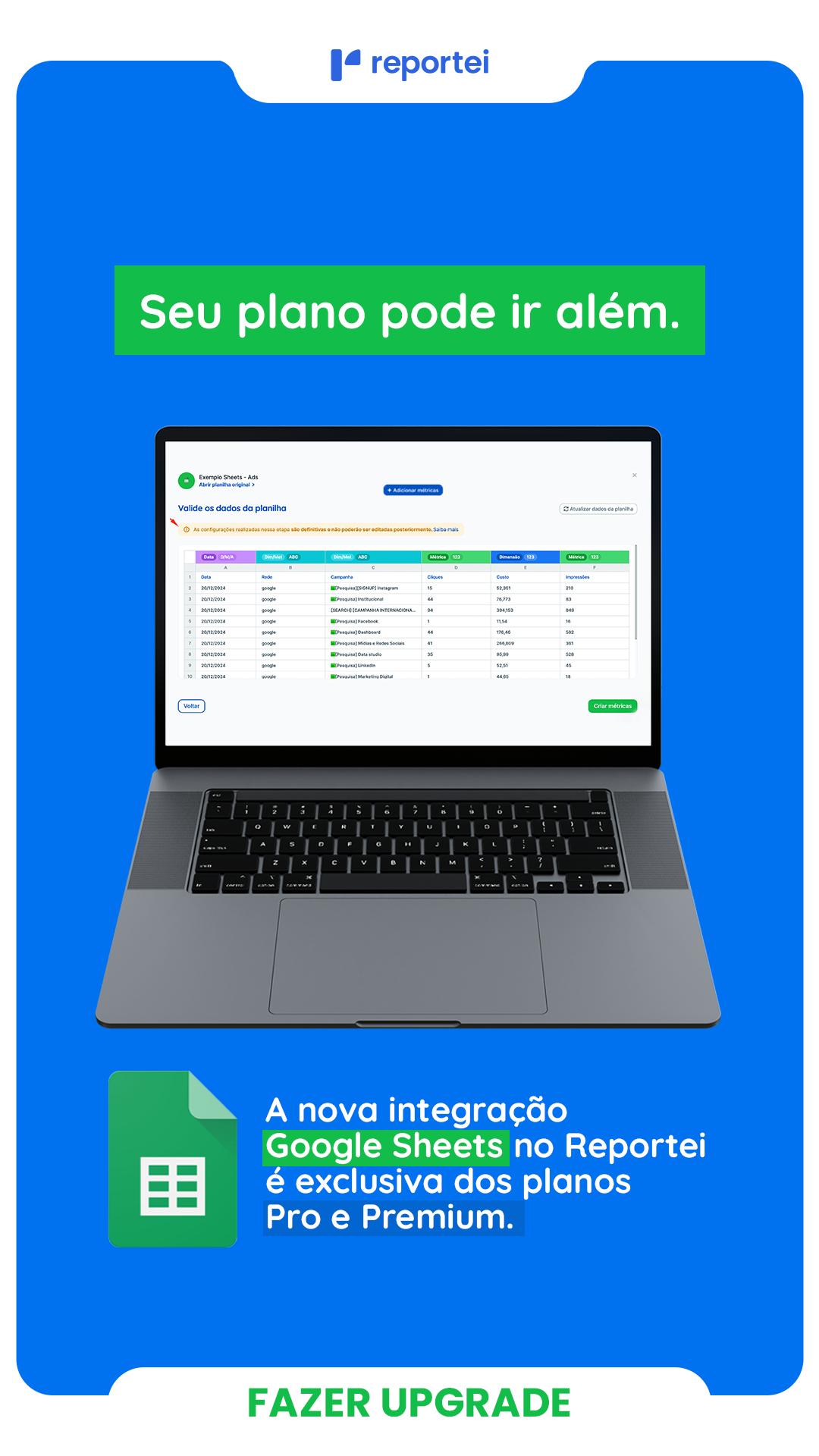 Reportei Facebook ad