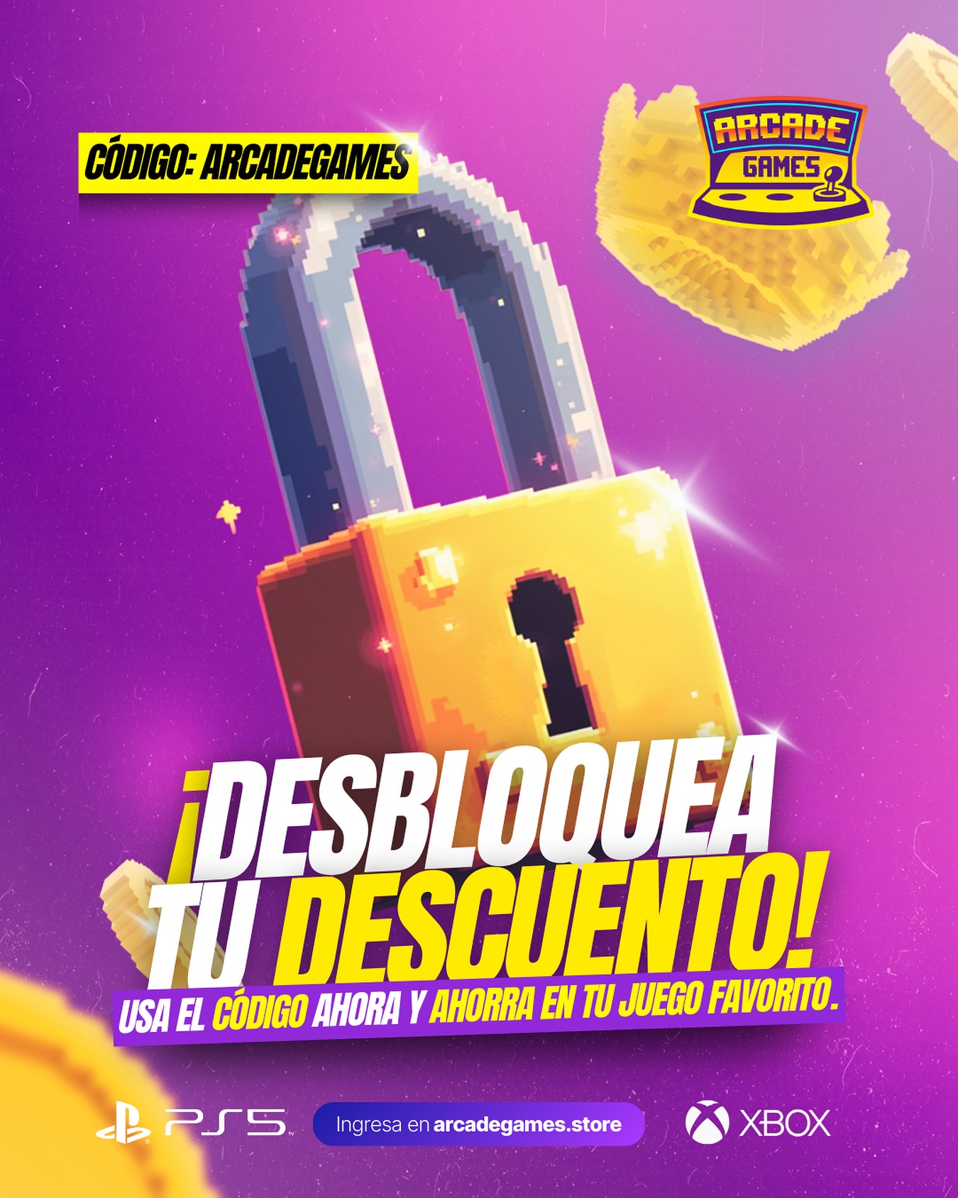 Arcade Games Facebook ad