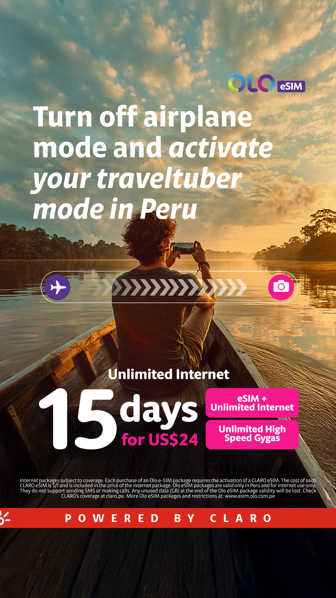 Claro Perú Facebook ad