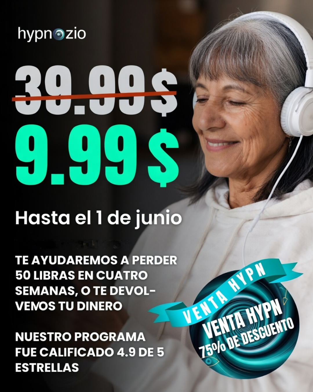 Hypnozio: power of hypnotherapy Facebook ad