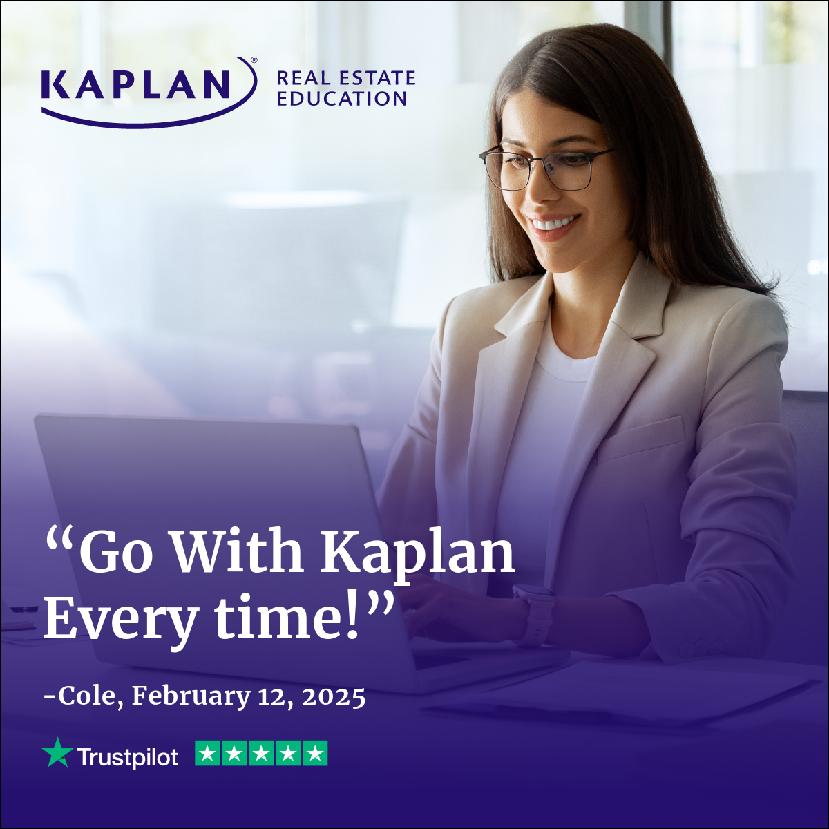 Kaplan Real Estate Education Facebook ad