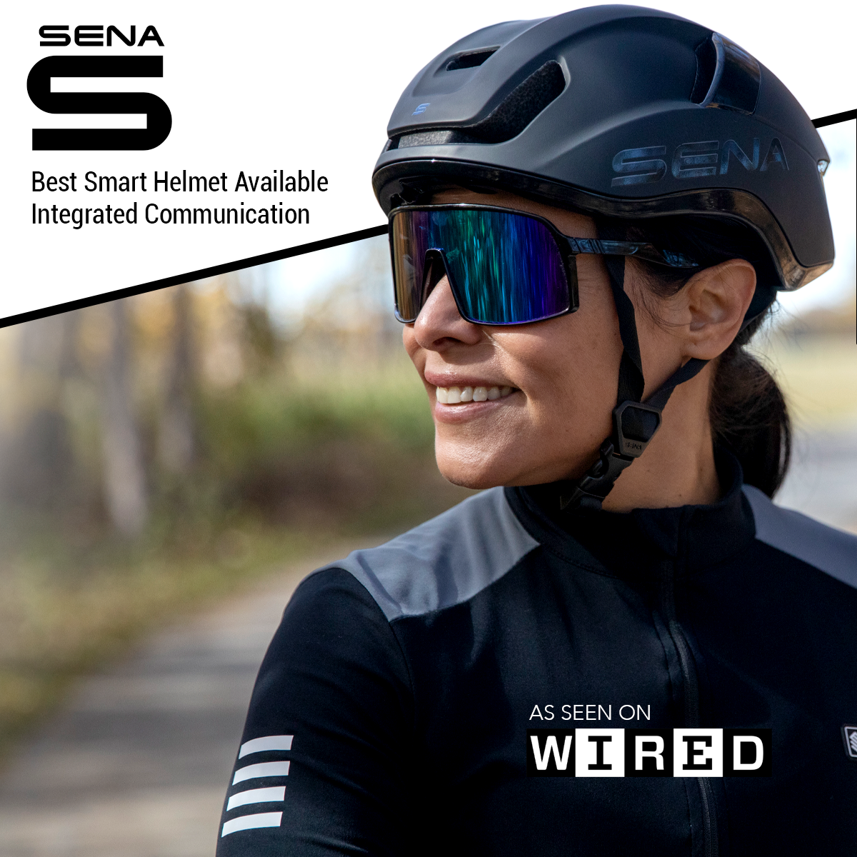 Sena Cycling Facebook ad from Nov 21, 2025