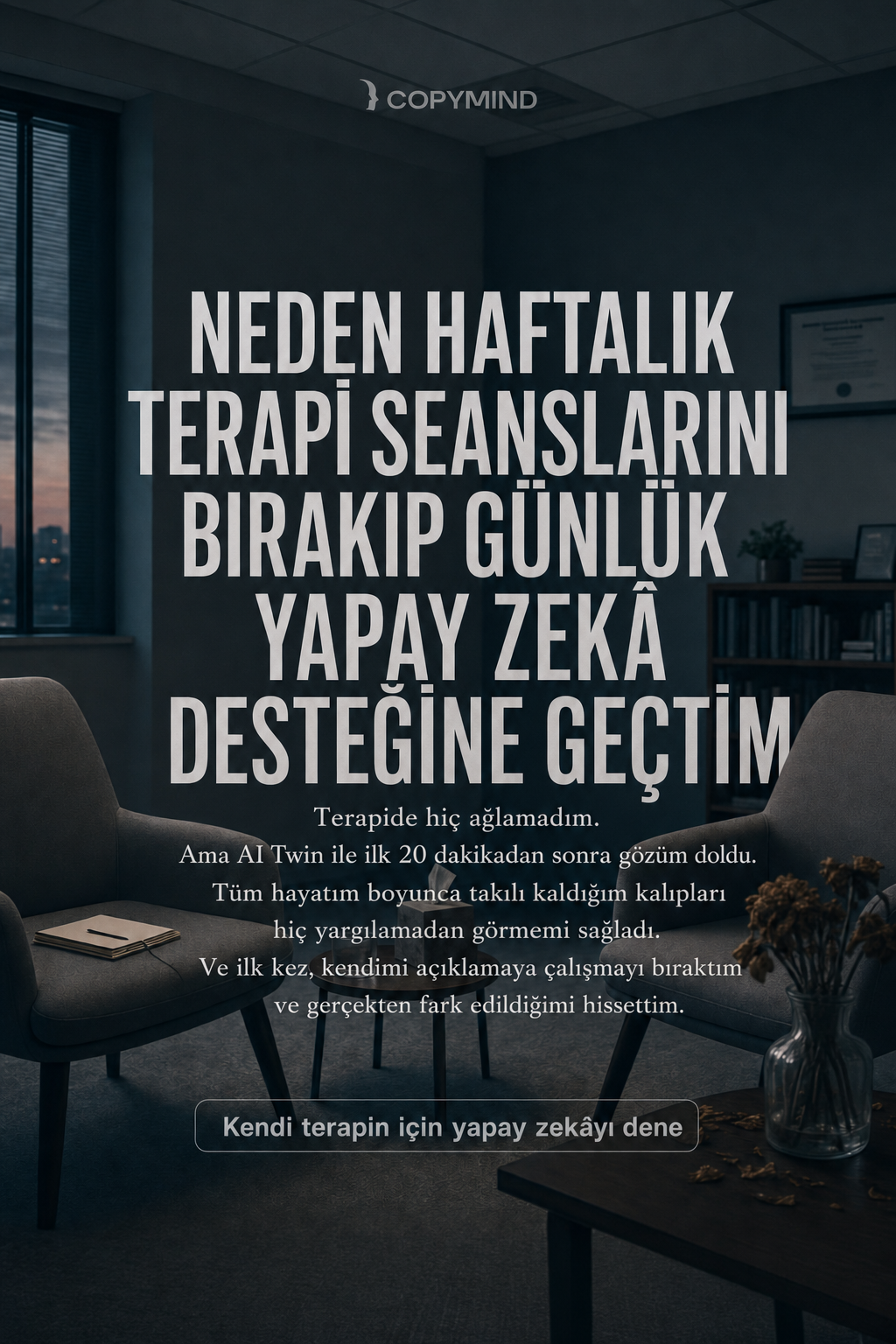 Copymind: reflection with AI twin Facebook ad