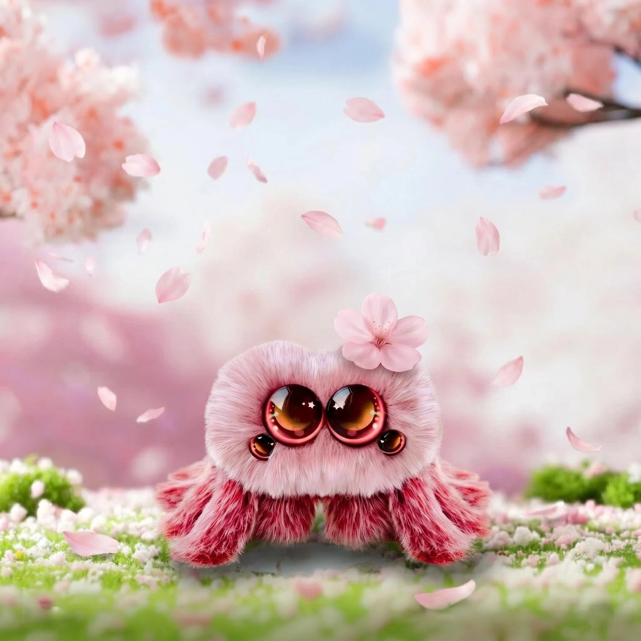 Lulufun Studio Facebook ad: Snowball | Pink Spider Plush Toy