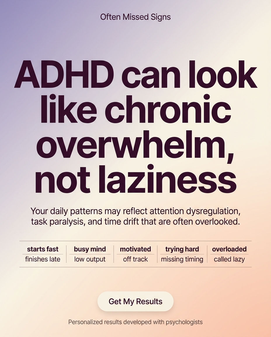 ADHD Clarity Test Facebook ad