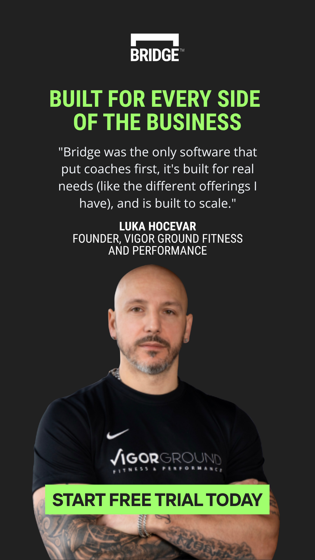 BridgeAthletic Facebook ad