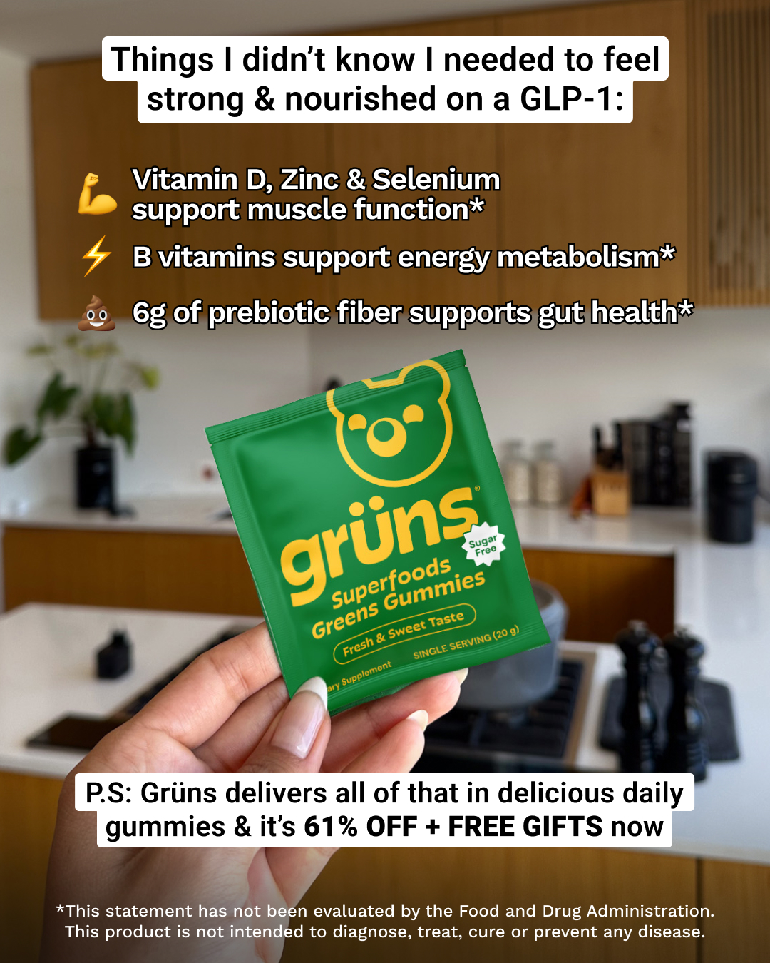 Grüns Facebook ad