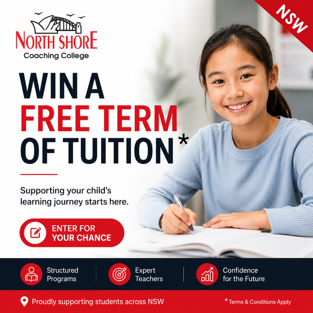 North Shore Coaching College Facebook ad: Start Your Child's Learning Journey